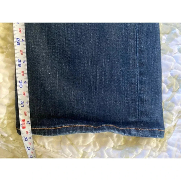 BIG STAR 26L Liv Boot Cut Low Cut Blue Jeans Distressed Whiskered Embroidered - Picture 13 of 16